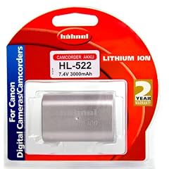 H�hnel HL-522 7,4V 3000mAh silber metallic Li-Ion Ersatzakku Typ Canon BP-522