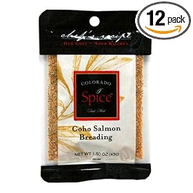 Colorado Spice Company, Seafood Spice, Coho Salmon Breading, 1.5-Ounce-Ounce Packet (Pack of 12)