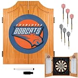 NBA7000-BOB - Charlotte Bobcats NBA Wood Dart Cabinet Set
