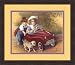 "Kids And Puppy" by David Lindsley - Framed Artwork