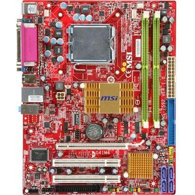 MSI Core 2 Quad/ Intel G41/ A&V&L/ MATX Motherboard G41M4-L 7592-030