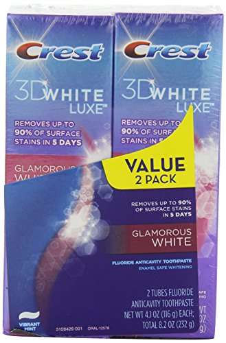 Crest 3D White Luxe Glamorous White Vibrant Mint Flavor Whitening Toothpaste