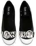 Dark Ali Womens Jungle Zebra Ballet Flat Shoes with Buckle