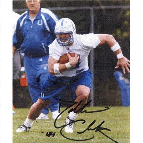 Dallas Clark Autographed Indianapolis Colts (Practice) 8x10 Photo