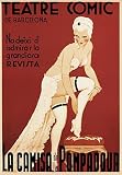 Teatre Comic de Barcelona By Unknown. ART PRINT ON CANVAS with 3/4 inch deep bars. Size: 25 x 37 Inches