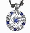 PENTAGRAMM KETTE CELTIC BLAU