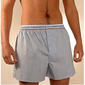 Coton Doux Blue Stripe Cotton Boxer Shorts