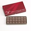 Get Well Soon! Give Friends, Family and Coworkers an Encouraging Word - In Chocolate! 21 Pieces of Delicious Belgian Chocolate in an Elegant Cardboard Box.