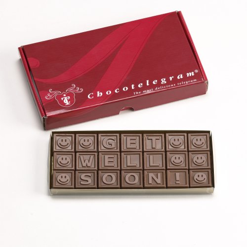 Get Well Soon! Give Friends, Family and Coworkers an Encouraging Word - In Chocolate! 21... by Chocotelegram