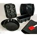WellBake Professional 7 Pce Gourmet Gift Set + FREE Silicone Spatula. Heavy Duty Non-Stick Silicone Bakeware + 10 Year Guarantee