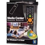 MediaGate Certified Windows 7, Vista Home Premium and Windows Vista Ultimate MCE Remote Control, 2 Channel IR (Black) $25.99