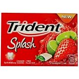 EAN 8850338020513 product image for Trident Splash Chewing Gum Strawberry Lime Flavor Sugar Free Dental Health Net W | upcitemdb.com