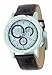 DKNY Gents Chrono Brown Leather Strap Watch With White Dial