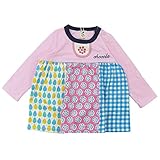 【H28年春物】 chocola(ショコラ) 天竺チュニック長袖Tシャツ 110cm/淡ピンク NO.CH-1621-18049