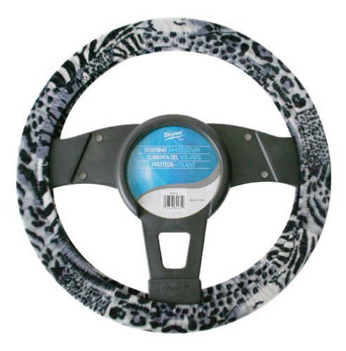 Elegant E36012 Grey Steering Wheel Cover Safari