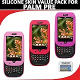 Silicone Skin 3 pc. Value Pack for your Palm Pre (Red, Light Pink, Hot Pink) Bonus DBRoth Microfiber Cleaning Cloth Included