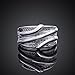 New Fashion Jewelry 925 Silver Beautiful Austrian Crystal Band Ring(Q)
