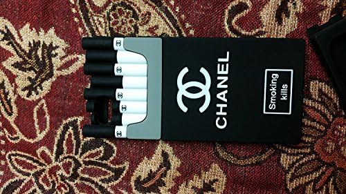 iPhone 6S Plus Case, DIZA100 Fashional 3D Smoking Kills Silicone Slim Case Cover Protector for iPhone 6S Plus/iPhone 6 Plus (5.5 inch)-Black