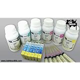 FREE Refillable Ink Cartridge For Epson Stylus Photo R260, R280, R380+ "6" of 200ml Bottles Specially-Formulated Printer INK(equivalent to 78 individual ink cartridges).