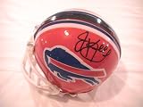 JIM KELLY SIGNED AUTOGRAPHED MINI HELMET BUFFALO BILLS COA + HOLOGRAM
