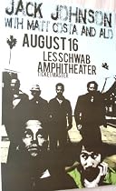 Jack Johnson Poster - Concert Sleep Through the Static on and On brushfire fairy tales