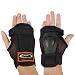 Andux Ski Gloves Extended Wrist Palms Protection Roller Skating Hard Gauntlets Adjustable Skateboard Gauntlets Support HXHW-03 (M)