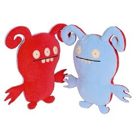 UglyDoll Little Ugly Turny Burny, Red and Blue