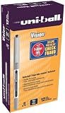uni-ball Vision Stick Fine Point Roller Ball Pens, 12 Black Ink Pen (60126)