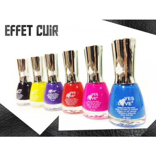 Lot de 6 vernis CUIR NOUVEAU décoration ongles - Nail art Lot de 6 vernis CUIR NOUVEAU décoration ongles - Nail art