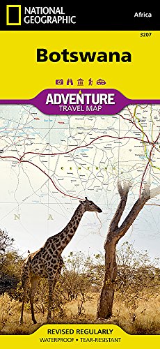 botswana national geographic adventure map