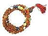 Yoga Gift Idea Rudraksha Prayer Mala Seven Chakra Stone Healing Jewelry 108+1 Beads