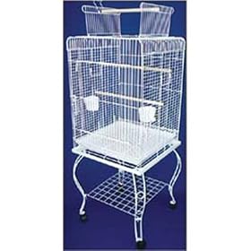 Brand New Parrot Bird Cage Cages Play W Stand On Wheels 20x20x58 by Xtreme-Cage