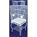 Brand New Parrot Bird Cage Cages Play W/Stand On Wheels 20x20x58, WHT