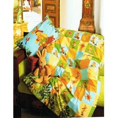 Bierbaum 2191_01 Renforc�-Lizenz-Bettw�sche "Felix" Dessin 100 x 135 cm, gr�n