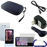 creative touch screen mp3 player:Gizmo Dorks Hard Shell Case (Black), Silicone Cover (Clear) Charging Bundle with Carabiner Key Chain for the Creative Zen Touch 2 MP3 Player