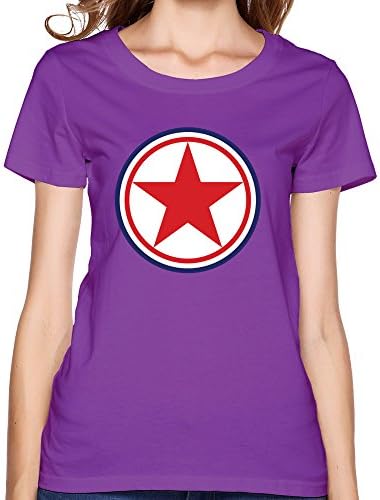 FZZS Women's The Korean People's Army Air Force T Shirt XX-Large Purple