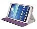 SUPCASE Samsung Galaxy Tab 3 8.0 inch Tablet Slim Hard Shell Leather Case with Auto Wake/Sleep - Purple, Multi-Angle Viewing, Business Card Holder