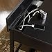 Sauder Edge Water Mobile Lifestyle Writing Desk, Estate Black Finish