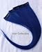 Hair Collection-18" Blue 100% Human Hair Clip in on Extensions - 1.75"widex5pcs