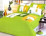 Desinger Le Vele, Queen Duvet Set, Evergreen Green