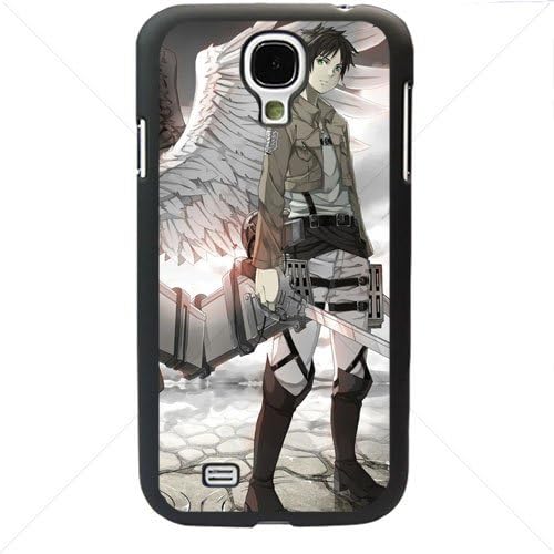 Shingeki no Kyojin Attack on Titan Manga Anime Comic Eren Jaeger Samsung Galaxy S4 SIV I9500 TPU Soft Black or White case (Black)