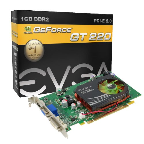 EVGA nVidia GeForce GT220 1 GB DDR2 DVI/HDMI PCI-Express Video Card 01G-P3-1225-LR