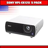 Discounts Sony VPL EX120 - LCD projector - 2600 ANSI lumens - XGA (1024 x 768) - 4:3 (pack of 5 ) for Sale