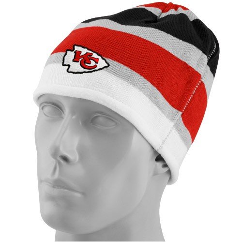 Reebok Kansas City Chiefs Multi Team Colors Striped Cuffless Beanie