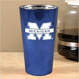 Michigan Wolverines Navy Blue Lusterware Pint Cup