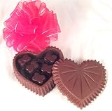 Ultimate's Milk Chocolate Heart Box with 6 Heart Shaped Truffles