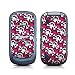 Skully Pink Design Skin Decal Sticker for the Motorola Rapture VU30 Cell Phone