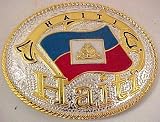Haiti Western Cowboy Rodeo Belt Buckle Haitian