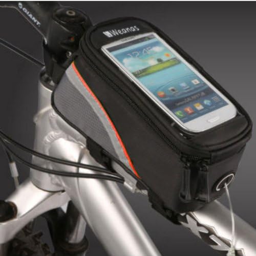 Weanas® Cycling Bike Bicycle Frame Pannier Front Top Tube Bag X Large Waterproof for iPhone Samsung Mobile Cell Phone Made by Roswheel