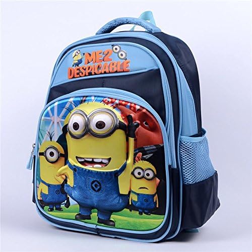 Despicable Me 3D Minion Cartoon Backpack with Ergonomic Design ~ School Shoulder Bag for Kids, Children Gift, Christmas Gift, Birthday Gift